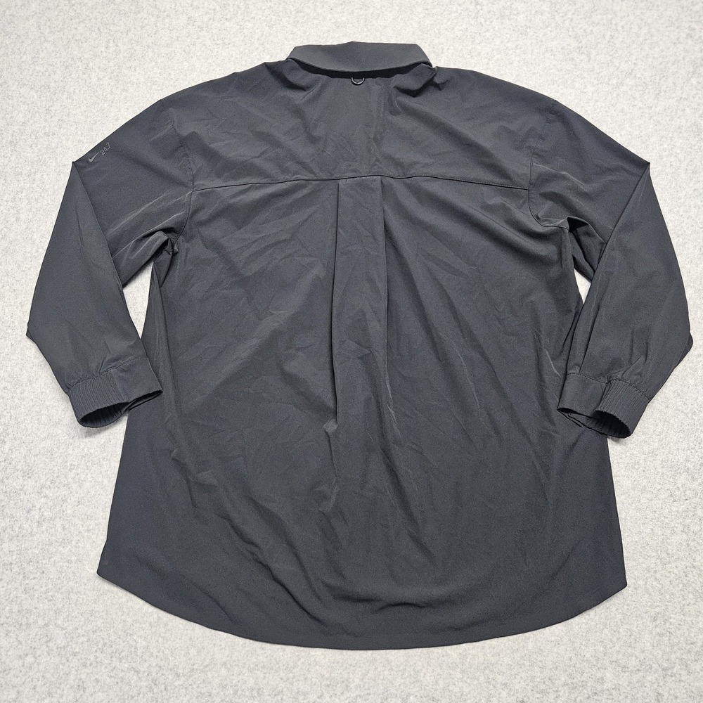 Nike 24.7 PerfectStretch Snap Shirt Women's Small  Dri-FIT Oversized LS Black - Picture 9 of 10